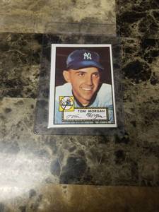 lot 834 image: 1952 Topps Reprint Series Tom Morgan New York Yankees Baseball Card