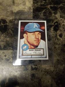 lot 835 image: 1952 Topps Reprint Series Dave Philley Philadelphia Athletics Baseball Card