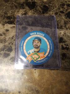 lot 839 image: 1990 King B Wade Boggs Boston Red Sox Baseball Card