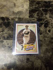 lot 857 image: 1991 Upper Deck Baseball Heroes Ted Williams Boston Red Sox Baseball Card