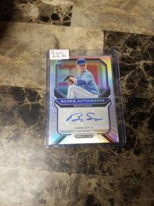 lot 868 image: 2021 Panini Prizm Baseball Autographed Brady Singer Rookie Card