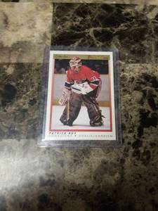 lot 894 image: 1991 O-Pee-Chee Premier Patrick Roy Canadiens Hockey Card