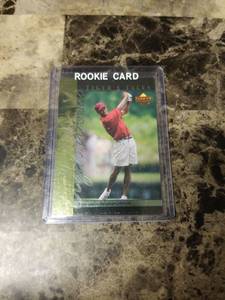 lot 903 image: 2001 Upper Deck Tigers Tales Tiger Woods Rookie Card