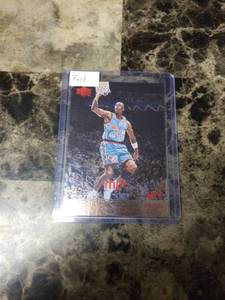 lot 908 image: 1998 Upper Deck mjx Foil Michael Jordan Chicago Bulls Basketball Card