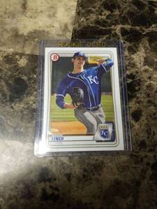 lot 913 image: 2020 Topps Bowman Daniel Lynch Rookie Baseball Card