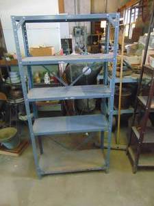 lot 4611 image: Tall Metal Shelf