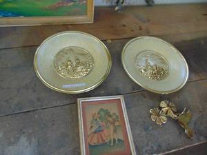 lot 4616 image: Metal Decor Pieces