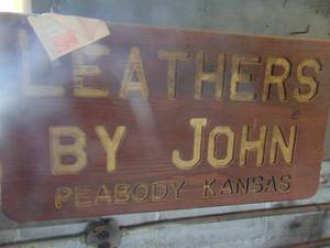lot 4752 image: Double sided wooden sign