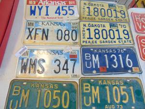 lot 4682 image: Selection of License Tags