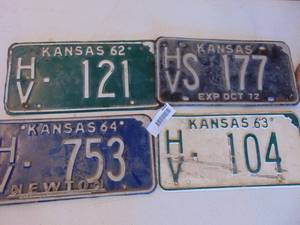 lot 4684 image: Selection of License Tags