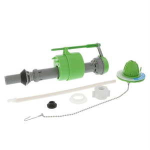 lot 13869 image: AquaPlumb C5677 Water-Saving Toilet Tank Repair Kit with Float Fill Valve, 8 Pack