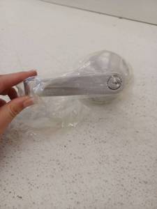 lot 13925 image: Dull Chrome Entry Lever For Wide Head Panic Bars SC4 NSI Grade 1