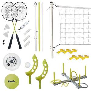 lot 20661 image: Franklin Sports Fun 5 Outdoor Games Combo Set for Beach  Backyard