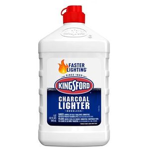 lot 20667 image: Kingsford 32oz Odorless Charcoal Lighter Fluid Bottle Quick BBQ Start, No Aftertaste - 3 Bottles