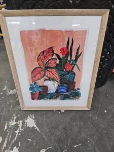 lot 20888 image: Oliver Gal Modern Plant Garden Canvas Art Print