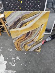 lot 20897 image: Agate Pattern abstract frame Canvas
