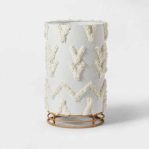 lot 20908 image: Boho Rattan Cylinder Kids Nightlight - Pillowfort