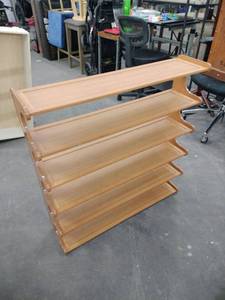 lot 20918 image: 5-tier bamboo shoe rack organizer