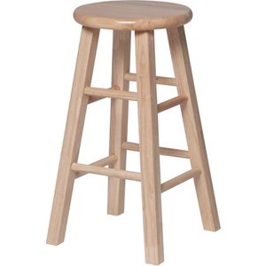 lot 20963 image: Mainstays 24 Classic Counter Stools, Natural