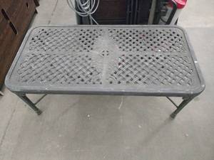 lot 20969 image: Wrought Iron Patio Table