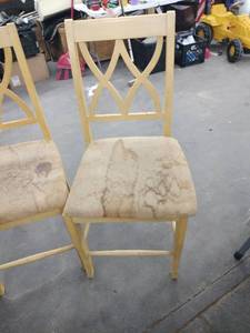 lot 20971 image: Heritage Furniture cream Italian Neoclassical Tuscan style dining chairs
