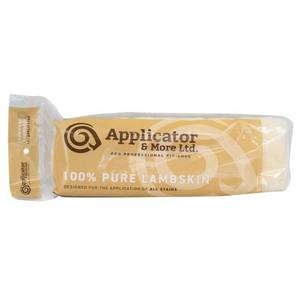 lot 20990 image: American Brush 11001 Lambskin Applicator With Threaded Wood Block  10