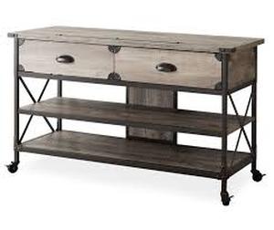lot 20660 image: Stratford Rustic 2-Drawer TV Stand