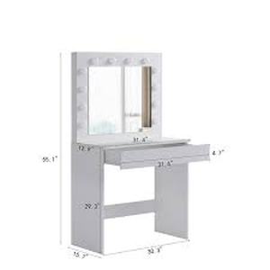 lot 20876 image: Smuxee Modern 1 Drawer Vanity