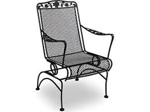 lot 20920 image: Wrought Iron Patio Spring Chairs - 4 Ct
