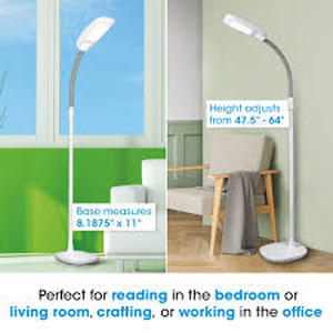 lot 20954 image: OttLite ClearSun LED floor lamp