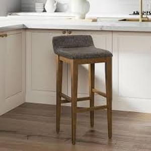 lot 20962 image: Hillsdale Furniture Renmark 26.5 in. Chocolate Gray Counter Stool