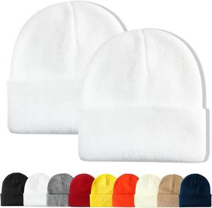 lot 7290 image: PFFY Unisex Beanie Hats for Men Women Knit Winter Beanies