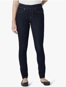 lot 7359 image: Amazon Essentials Womens Stretch Denim Mid-Rise Pull-On Skinny Jegging SIZE 4 LONG