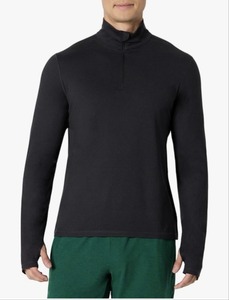 lot 7361 image: Amazon Essentials Mens Athletic Soft Performance Lightweight Quarter-Zip Hoodie Long Sleeve Workout Top SIZE M