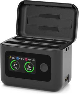 lot 7444 image: Battery Charger for Insta360 X5 Camera, Fast Charge Case for Insta 360, Dual Fast USB Charging Case for Insta360 Accessories,Charger Hub for Insta360 X5, 27W-LCD Display-No Battery Charger Only