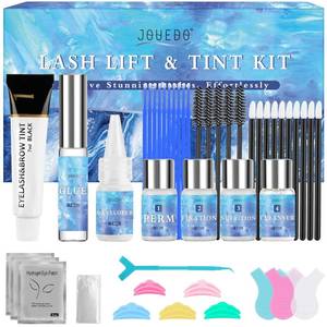 lot 7457 image: Lash Lift Kit, Eyelash Perm Kit for Natural Curling, Professional Eyelash Lift Kit for Long-Lasting Curl, Black Eyebrows & Eyelashes Color Kit, DIY Lash Lamination Set for Salon & Home Use
