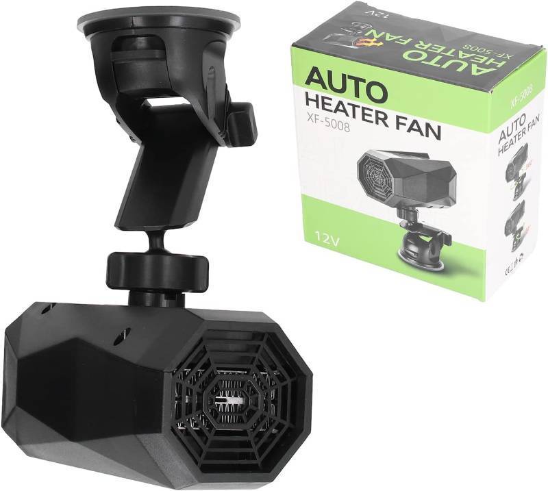 lot 3708 image: 12V Car Heater - Portable Windshield Defogger and Defroster and Interior Heating Device for Winter 360  Adjustable Car Heater