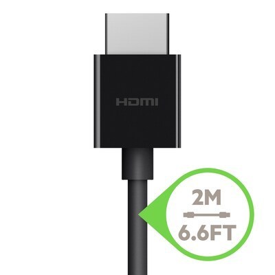 lot 1038 image: Belkin 6.6 Ultra High Speed HDMI Cable, HDMI MaleHDMI Male, Black (AV10175BT2M-BLK)  Quill