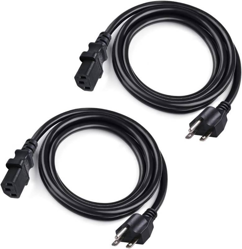 lot 1197 image: 2 Meter (6.6 ft) Nema 6-15P to IEC60320 C13,14 Gauge 3 Prong Heavy Duty Power Cord,UL Listed,15 Amp 220240 Volt Power Cable for Digital Ballast (Single Cord)