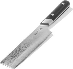 lot 8041 image: FULLHI Damascus Steel Japan Camping BBQ (6.88 Nakiri)