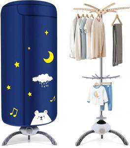 lot 7740 image: Portable Clothes Dryer - Upgraded 900W Fast-Drying for Large Loads of Clothes & Shoes  Compact Mini Dryer Machine for Family, Apartment, RV & Travel Blue Bear