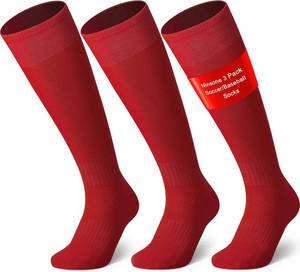 lot 7770 image: 3 Pairs Soccer Baseball Sock, Youth Men and Women Knee High Softball Football Socks for Sports
