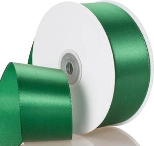 lot 7771 image: ATRBB Forest Green Ribbon 1-12 Inch x 50 Yards, Single Face Polyester Satin Ribbon for Gift Wrapping, Handmade Roses, Christmas, Wedding, Birthday Party Decorations
