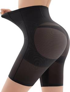 lot 7951 image: Shapewear for Women Tummy Control, Butt Lifting High Waisted Body Shaper Shorts Under Dresses Thigh Slimmer Black, Small