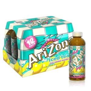 lot 7968 image: AriZona Lemon Tea - 16 Fl Oz (Pack of 12)