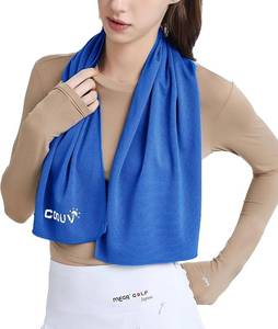 lot 7973 image: Cooling Towels 40 x 12, Cool Chilly Gym Towels for Men and Women, Soft Breathable Microfiber Towels for Yoga Sport Workout Running Camping, Blue