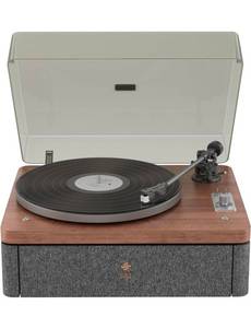 Stack Stone DS07 Bluetooth Vinyl Record Player High Fidelity with 2 Stereo Speakers, 3 Speed, All in One Vintage Belt Drive Wooden Turntable with TI Amplifiers RCA Output, Auto Off - Retail: $500