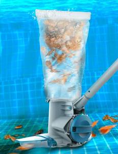 KOKIDO Heavy-Duty Rechargeable Cordless Pool Leaf Vacuum, Large Capacity Standard and Fine Filter Bags, Commercial Power, Inground and Above Ground Pools, XTROVAC 910 - Retail: $299