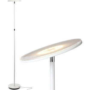 lot 20794 image: Brightech Sky 63 in. White Torchiere LED Floor Lamp - Retail $65