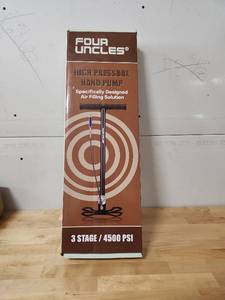 lot 20797 image: FOUR UNCLES PCP Pump for Air Gun - 3 Stage PCP Hand Pump 4500Psi30MPA, High Pressure Hand Pump for Air Rifle, Air Gun Tools - Retail $89